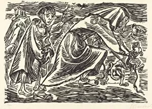 The Dog Catcher, 1919. Creator: Ernst Barlach