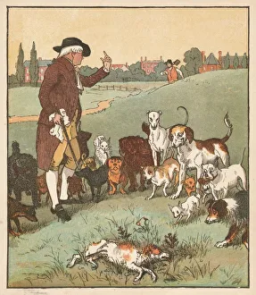 Caldecott Prints: The dog it was that died, c1879. Creator: Randolph Caldecott