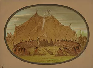 Honour Gallery: A Dog Feast - Sioux, 1861 / 1869. Creator: George Catlin