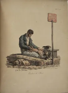 Merchants Prints: Dog groomer. From the Series Cris de Paris (The Cries of Paris)