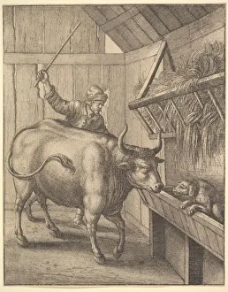 Aesopus Moralisatus Gallery: The dog in the manger from illustration to John Ogilbys AEsopic s