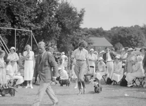 Dog Show Prints: Dog show, East Hampton, Long Island, between 1933 and 1942. Creator: Arnold Genthe
