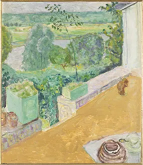 1917 Prints: Dog on the terrace (Chien sur la terrasse), 1917. Creator: Bonnard, Pierre (1867-1947)