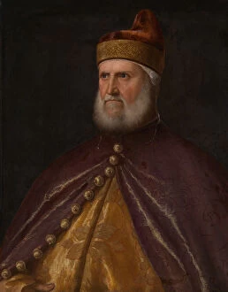 Doge Collection: Doge Andrea Gritti, 1530 / 1540. Creator: Workshop of Titian