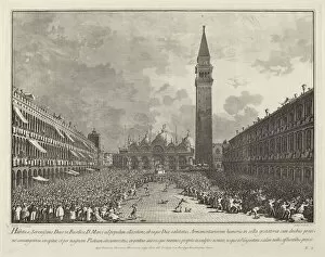 Basilica Di San Marco Gallery: The Doge Carried around the Piazza San Marco, 1763 / 1766