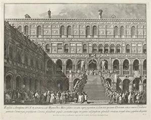 Public Collection: The Doge Crowned on the Scala dei Giganti of the Ducal Palace, 1763 / 1766
