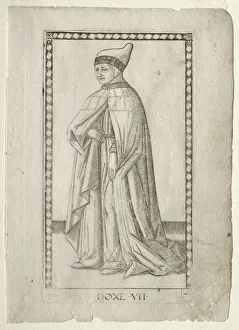 The Doge (from the Tarocchi, series E: Conditions of Man, #7), before 1467. Creator