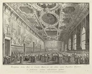 Ducal Palace Collection: The Doge Returns Thanks in the Sala del Consiglio Maggior, 1763 / 1766