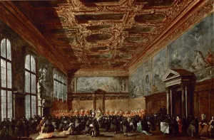 Francesco 1712 1793 Prints: The Doge of Venice Giving Audience in the Sala del Collegio in the Doge?s Palace