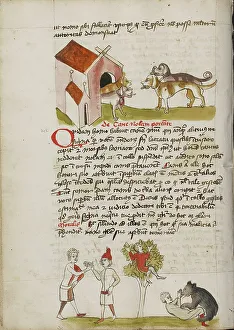 Agreement Prints: Four Dogs before a Doghouse: Two Men Making an Agreement; Fables