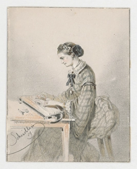 Friedrich Carl Von Prints: Doing Manual Work, 1859. Creator: Friedrich Carl von Scheidlin