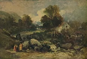 Frederic Gordon Roe Collection: Dol-y-Garrog Mill near Llanrwst, Caernarvonshire, c1844. Artist: William James Muller