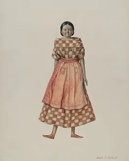 Painted Face Gallery: Doll, 1935 / 1942. Creator: Davids De Vault