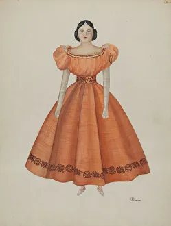 Black Hair Gallery: Doll, 1935 / 1942. Creator: Josephine C. Romano