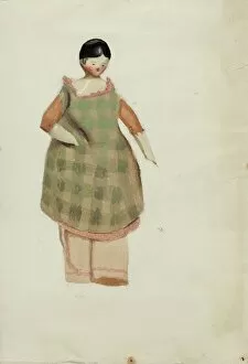 Watercolor And Graphite On Paper Collection: Doll, 1935 / 1942. Creator: Kapousouz