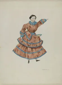 Porcelain Doll Prints: Doll - Abbie, 1935/1942. Creator: Edith Towner