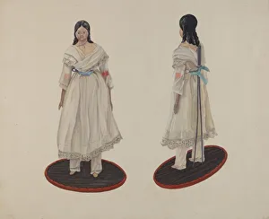 Black Hair Gallery: Doll, c. 1936. Creator: Florian Rokita