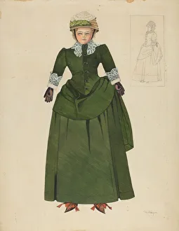 Fashionable Gallery: Doll, c. 1936. Creator: Grace Halpin