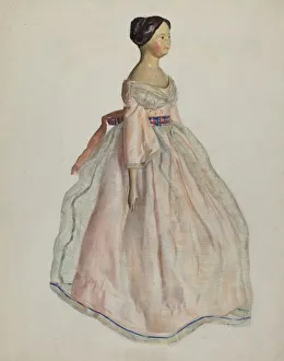 Jane Iverson Prints: Doll, c. 1936. Creator: Jane Iverson