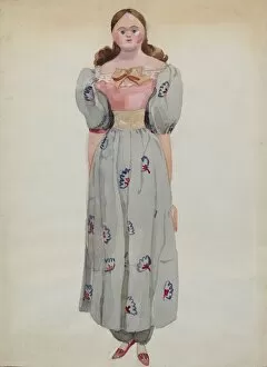 Period Costume Collection: Doll, c. 1936. Creator: Marian Curtis Foster