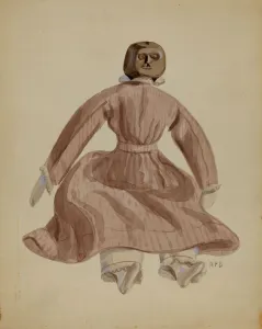 Painted Face Gallery: Doll, c. 1936. Creator: Raoul Du Bois