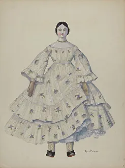 Porcelain Doll Prints: Doll, c. 1937. Creator: Anne Colman