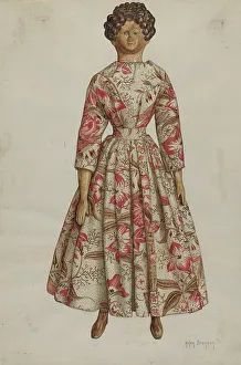 Helen Bronson Prints: Doll, c. 1937. Creator: Helen Bronson