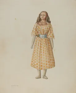 Spots Prints: Doll, c. 1938. Creator: Hans Mangelsdorf