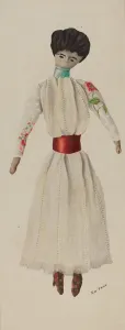 Dolls Clothes Gallery: Doll, c. 1938. Creator: Ray Price