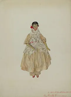 Porcelain Doll Prints: Doll, c. 1939. Creator: Lucille Lacoursiere