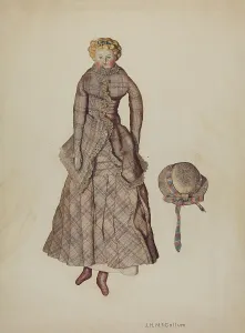 Herman Mccollum Prints: Doll with China Head, c. 1941. Creator: J. Herman McCollum