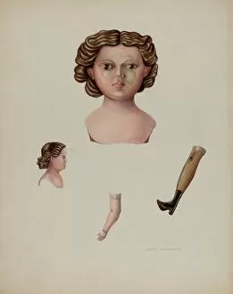 Doll (Composition), c. 1941. Creator: Archie Thompson