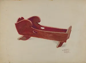 Cradle Gallery: Doll Cradle, c. 1936. Creator: Julie C Brush