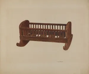 Cradle Gallery: Doll Cradle, c. 1940. Creator: Clarence W Dawson