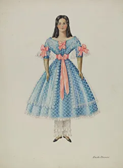 Porcelain Doll Prints: Doll - Delight Bates, c. 1937. Creator: Edith Towner