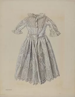Dolls Clothes Gallery: Doll Dress, c. 1936. Creator: James McLellan