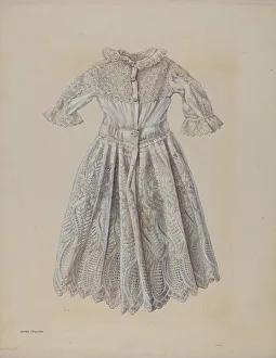 Dolls Clothes Gallery: Doll Dress, c. 1936. Creator: James McLellan