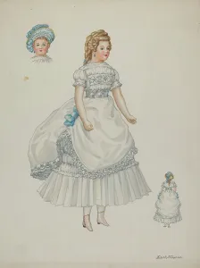 Porcelain Doll Prints: Doll - Eleanor Cabot, c. 1937. Creator: Edith Towner