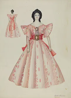Porcelain Doll Prints: Doll - Eugenia, c. 1939. Creator: Edith Towner