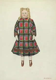 Porcelain Doll Prints: Doll: Florence, c. 1937. Creator: Edith Towner