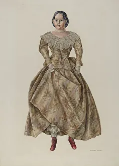 Doll (Greiner Patented Head), c. 1940. Creator: Stanley Mazur
