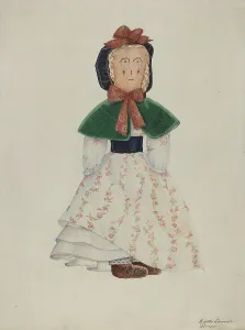 Period Costume Prints: Doll: Maggie Bentley, c. 1937. Creator: Edith Towner
