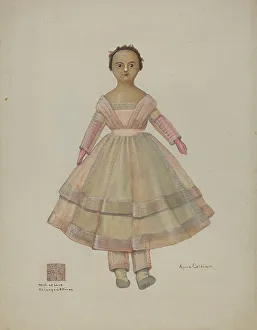 Mixed Race Prints: Doll - Martha Ann, c. 1937. Creator: Anne Colman