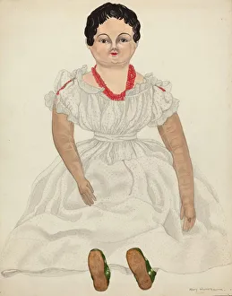 Humes Mary E Prints: Doll: Mary Scotia, 1935 / 1942. Creator: Mary E Humes