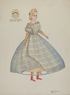 Puff Sleeves Prints: Doll - Nellie Bates, c. 1937. Creators: Josephine C. Romano, Edith Towner
