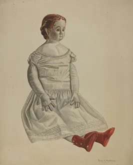 Porcelain Doll Prints: Doll--'Nina, 1935/1942. Creator: Renee A