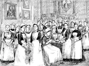 Aprons Prints: Doll Nurses at the Bazaar for the new Hospital for Women