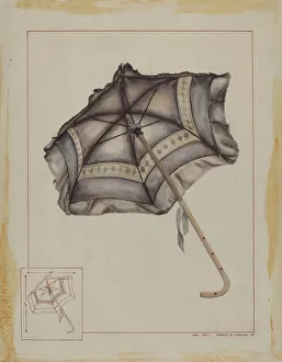 Doll Collection: Doll Parasol, c. 1938. Creator: Ernest A Towers Jr