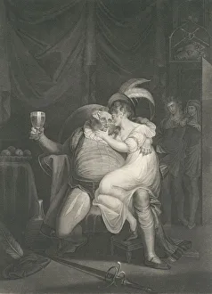 Jean Henri Prints: Doll Tearsheet, Falstaff, Henry and Poins (Shakespeare, Kin