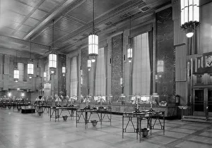 High Ceiling Prints: Dollar Savings Bank, Grand Concourse, New York, 1946. Creator: Gottscho-Schleisner, Inc